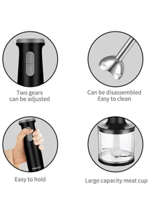 SOKANY Valentine's Day Gift Batidora,Blender,Immersion Blender,Meat Grinder,5-In-1 Handheld Blender Set,Food Mixer,Baby Food Mixer,Speed Regulation,Egg Beater,Including Multi Function Stick,Blender,Whisk,Chopper And Beaker,Suitable For Food Processing Baby Food Mixing - EU C Type Plug(220-240V) - View 11