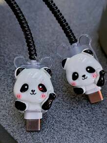 4pcs Panda Charger Protector Case, Compatible With Apple 20W Charger Cable Protector
