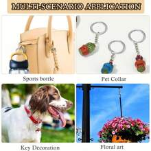 5PCS Spring O Ring Metal Round Carabiner Clip Circle Key Ring Clips For Keychain Buckle Bags Purse Handbag Craft Keychain Clip