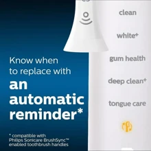 4 PCS- Philps Soni.Care C3 Diamond Clean - Electric Toothbrush Heads - Black - 白色 - 查看 6