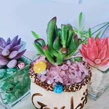 Crystal Jewelry, Pink Crystal Crafts, Suitable For Use As Flowerpot Stones, Succulent Filling Stones, Fish Tank Bedding Stones, Garden Decorations, Holiday Gifts, Home Decorations, Are Romantic Gifts For Girlfriends