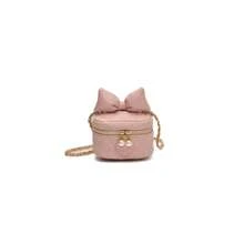 Cute Bow Embroidery Girls Shoulder Bag, Fashion Crossbody Mini Makeup Backpack - A - View 12