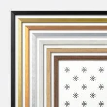 30x40 Frame Oak - Exclusive Thin 30 X 40 Wood Picture Frame For Wall - Metal With Wood Veneer- Fits One 30 By 40 Picture, Poster, Photo, Or Puzzle - 40x30 Inch - 黑色 - 查看 7