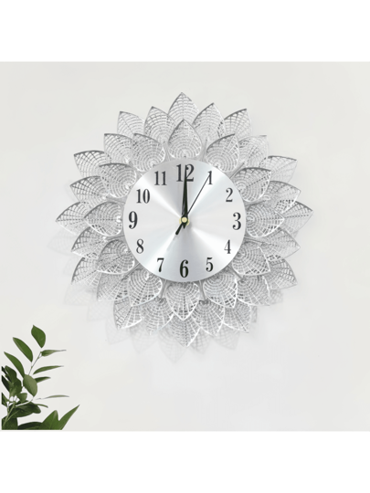 1pc Moderne Silent Metal Wand Klok (33CM/13 Inch) AA Battery Powered ative Clock, Stylish Living Room/Dining Room/Bedroom/Study Mounted Ideal Home ation Birthday Graduation Room Bedroom Dormitory Back To School Surprise Supplies view 2