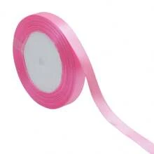 Rolo de fita de cetim premium - 12 mm de largura, 25 jardas - Cores sortidas para artesanato, embrulhos de presentes, decoração de festas e caixas de doces de Natal