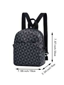 [Two Kinds Of Back Method, Can Be Oblique Back, Can Be Shoulders] Highly Attractive Level Level Leather Texture Backpack New Casual Retro Backpack National Style Simple [Zipper Direction Is Free] Suitable For Teen Summer Casual Outdoor Athletic Or Vacation Travel Or Graduation Gifts Or Birthday Dress Accessories