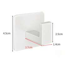 1 Pc/3pcs Bathroom Adhesive Towel Hook, Wall Mounted Bathrobe Hanger, No Drilling Required - Multicolor - View 3