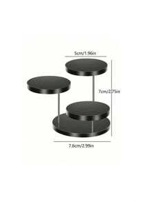 Three Tier/12 Tier Cake Display Stand, Multi-Tier Round Dessert Cake Display Stand Cake Decoration Cupcake Stand Acrylic Black And White Clear Round Multi-Tier Ring Jewelry Display Stand