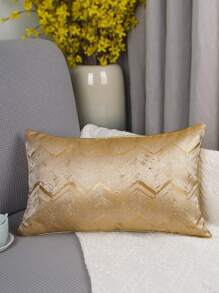 Vỏ gối trang trí màu vàng, trang trí ghế sofa bằng lụa giả Jacquard - Vàng - Xem 6