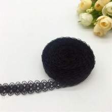 1pc 10yards 5/8" (15mm) Lace Ribbon Bilateral Handicrafts Embroidered Net Lace Trim Fabric Ribbon DIY Sewing Skirt Accessories