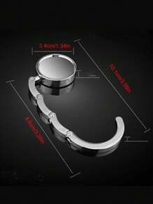 Creative Bag Hanging Rack Handbag Hook Folding Storage Rack Portable Key Ring Alloy Table Hook Hardware Home Organizer Bag Accessories Travel Essentials