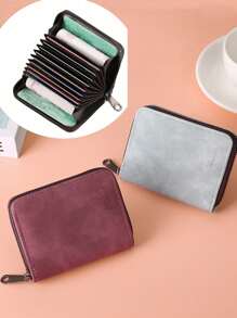 9 个卡槽男/女紧凑型信用卡夹，多卡容量超薄一体式卡包，适合青少年、休闲户外、运动、旅行、毕业、生日配件 - 彩色 - 查看 6