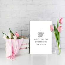 1 pezzo Biglietto di ringraziamento personalizzato per il DJ del matrimonio - Nota di gratitudine elegante per l'intrattenimento per qualsiasi destinatario con busta - In lingua inglese - Articolo da cerimonia speciale per il matrimonio