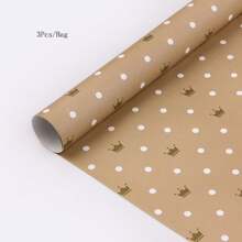 1 set de papiers cadeaux élégants et minimalistes avec motifs de carreaux et de rayures, avec impression dorée