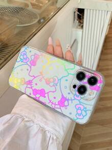 Sanrio Official Sanrio Hello Kitty Cartoon Phone Case Compatible With IPhone 16/15/14/13/12/11/XS/XR/X Plus Pro Max Mini, TPU Soft Cover, Cute Minimalist Creative Full Protective