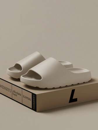 SEIGURHRY Heren pantoffels, pantoffels voor binnen, waterschoenen, badslippers, pantoffels voor in de slaapkamer, platte pantoffels, lichtgewicht pantoffels met dikke onderkant voor koppels
