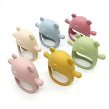 1pc Silicone Baby Teether, Teething Toy - Non-Dropping, Perfect Gift For Newborns For Easter, Thanksgiving, Christmas