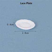 9 pezzi / 18 pezzi Mini set di stoviglie da cucina in ceramica bianca realistica, comprensivo di piatti, ciotole e tazze