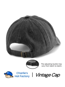 1 Pc SUPER DAD Print Washed Baseball Cap, Classic Casual Stylish Vintage Soft Sweatband Adjustable Size Lightweight Versatile Dad Hat, Suitable For Outdoor Sports Daily Wear Party Vacation Perfect As Fathers Dad Gift For Grandpa Father Hubby And Friends - SUPER DAD - View 3