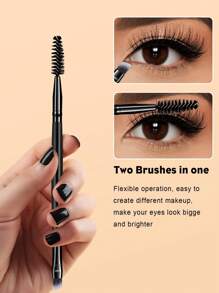 6 件装眼黑棒睫毛膏刷适用于眉毛和睫毛延长剂，可重复使用 - 彩色 - 查看 3