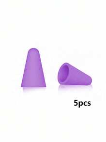 5pcs Soft Silicone Nib Tip Protective Covers, Quiet, Replaceable Nib Tips Compatible With Apple Pencil 1 & 2, IPad Pencil - Multicolor - View 11