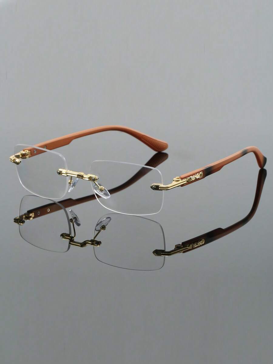 1 Cặp Kính Trong Suốt Không Gọng Unisex - Trong sáng - Xem 1