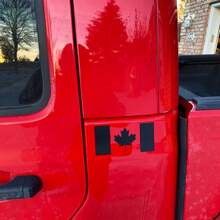 1 Pc Canada Flag Decal, Canadian Flag JDM Car Truck Window Bumper Sticker, Vinyl Die-Cut Maple Leaf Shaped Sticker For Car Laptop