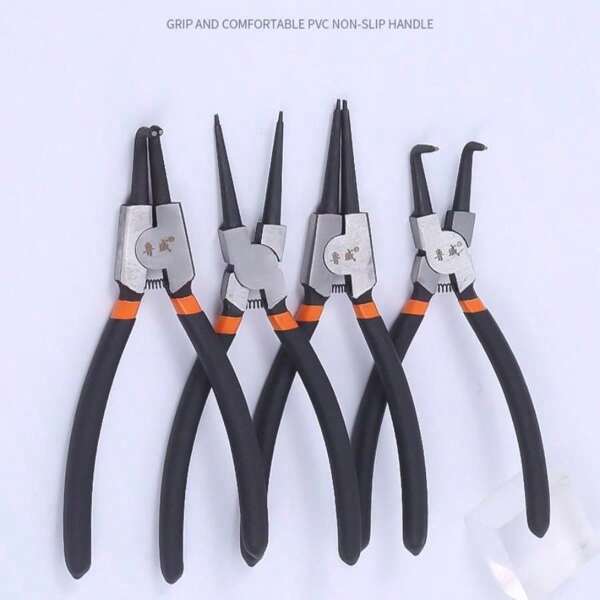 1pc 7 Inch Snap Ring Pliers Set Internal/External Circlip Install Uninstall Kits Snap Rings Puller Hand Circlip Plier