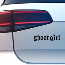 1 件幽灵女孩贴花，乙烯基模切贴纸适用于装饰汽车车窗、挡风玻璃、保险杠、摩托车、自行车、头盔，易撕易贴 - 均碼 - 查看 3