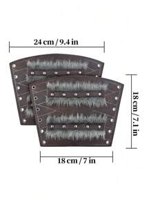 1 pieza Guardias de brazo de vikingo nórdico, guanteletes de piel artificial medieval, brazaletes de cuero sintético vintage para LARP, Halloween, disfraces de Halloween