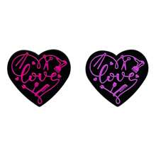 2pcs Heart-Shaped Silicone Jewelry DIY Accessories, Perfect For Necklace And Bracelet Making, Birthday Gift, Christmas Gift/Jewelry DIY Supplies - Multicolor - View 9