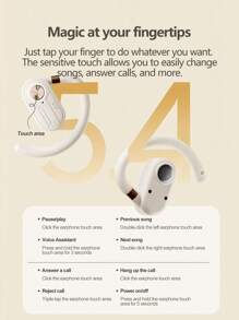 Lenovo Lenovo EA390-Open Wireless Sports Earphones, Skin-Friendly Material, Comfortable To Wear, HiFi High-Definition Sound Quality, Long-Lasting Battery Life, Call Noise Reduction, Suitable For Office Or Sports, Qualitative Sound Transmission Without Sound Leakage, Compatible With A Variety Of Devices, Highly Attractive And Multiple Colors To Choose From