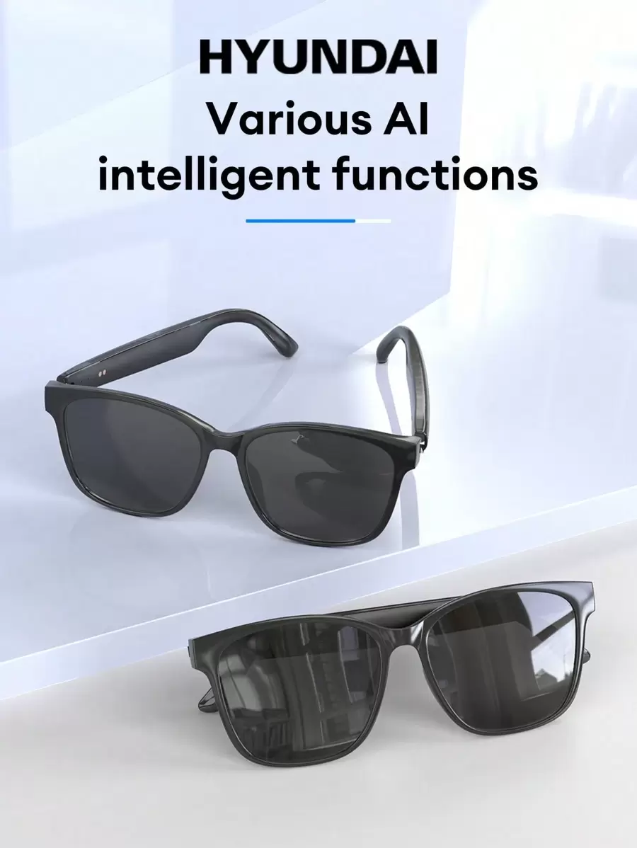 HYUNDAI HYUNDAI HY-C8 AI Smart Glasses With Bluetooth Earphone, Smart ...