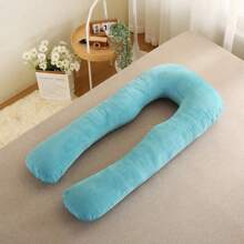 Almohada de Body para embarazadas, soporte lumbar, soporte para el vientre para dormir de lado, almohada en forma de U, especializada para dormir de lado durante el embarazo, almohada de embarazo, almohada de caramelo en forma de U