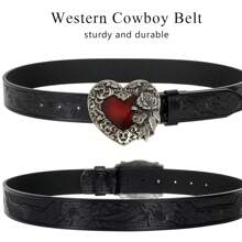 1 szt. męski metalowy skórzany pasek, modny styl vintage casual odpowiedni do codziennego noszenia, minimalistyczny pasek do spodni w stylu biznesowym. odpowiedni dla nastolatków, letnich, swobodnych, sportowych, na wakacje, podróżnych, na ukończenie szkoły, na urodziny, jako dodatek do sukienki lub do codziennego noszenia