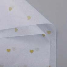 1/5/10/20pcs Premium Tissue Paper With Red Heart Pattern, Multi-Purpose Peach And White Decorative Paper Pieces For Gift Wrapping, Scrapbooking, Bouquets, Crafts And Wedding Decorations