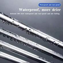 Stainless Steel Towel Rack, Minimalist And Practical Multipurpose Home Bathroom Decor Bathroom Organizer Summer