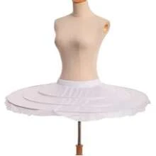 Wholesale Ball Gown Ballet Underskirt Short Dress Cosplay Petticoat Three Bones Puffy Lolita Petticoat Rockabilly Crinoline - White - View 2