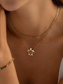 Minimalist Elegant Stainless Steel Plated 18K Gold Non-Fading Smooth Hollow Airplane Necklace Airplane Pendant Necklace For Women
