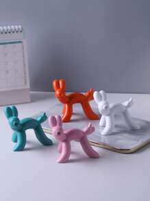 1pc Resin Balloon Dog Statue - Modern Nordic Style, Luxury Design, Suitable For Living Room, TV Cabinet And Coffee Table Decor, Blue, White, Pink, Orange Colors Available