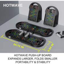 Tabla de flexiones 20 en 1, portátil y plegable, barra de flexiones para gimnasio en casa, manijas para flexiones en el suelo Equipo profesional de entrenamiento de fuerza para hombre y - a - Ver 9