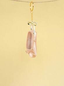 Handmade Ballet Dance Toe Shoes Jewelry Mini Shoes Satinkey Chain,Equipped With A Bow With Pearls,Can Be Used As Bag Accessories, Keychains, Phone Chains, Etc, With 6 Colors To ,Choose From, Fashionable Matching Items, Can Be Given To Friends Who Are Studying Ballet,Family, Colleagues, Relatives, Etc,Personalized Gifts For Family And Friends, Travel Accessories Car Accessories Bag Charm Backpack For School