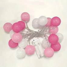 LDE Atmosphere Decorative Light, Soft Ball Light String, Holiday Decorative Light, 3-20 Meter Battery Box Room Small Color Light Gifts Birthday Graduation