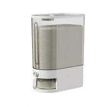 Transparent Rice Dispenser, 22lbs(10L) Large Capacity Rice Storage Container, One-Button Dispensing With Measuring Cup, Suitable For Kitchen Pantry,