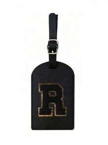 A-Z Initial Luggage Tag, TSA Approved Suitcase Tag With Privacy Cover And Name Card, Travel Essentials For Backpack, Travel Bag, Luggage, Travel Gear, Back To School, Fitness, School Supplies, Holiday, Camping, Vacation, Luggage Tag, Travel Accessories, Travel Essentials - Black - View 17