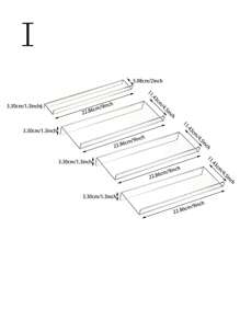 4 件/3 件/2 件/1 件亚克力调料架抽屉收纳架，适用于厨房餐厅的调料瓶储存、家居装饰、圣诞礼物、家居礼品、房间装饰 - 透明 - 查看 8