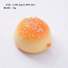 1 件逼真 PU 慢回弹假面包装饰、烘焙摄影道具面包模型、减压和新奇玩具