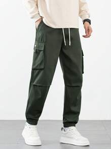 男士休闲工装裤，宽松户外长裤，春夏