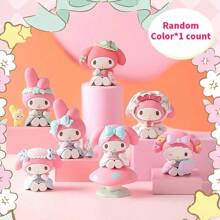 Miniso Figur Kotak Buta Pesta Teh Hutan Rahasia My Melody Sanrio, Gaya Dongeng, Ornamen Koleksi Meja (1 Buah Dikirim Secara Acak) - MultiWarna - View 2