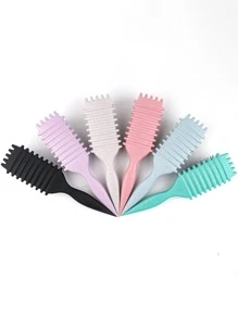1 pieza Peine, hecho de tallos de nailon y trigo sarraceno, es un regalo perfecto para el Día de San Valentín. Presenta una función de masaje y se puede usar tanto en cabello seco como húmedo para desenredar y alisar el cabello sin nudos. Compacto y conveniente, fácil de transportar